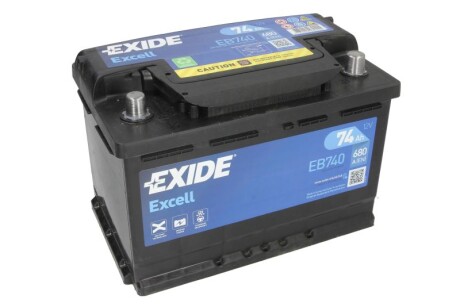 Стартерна батарея (акумулятор) EXIDE EB740