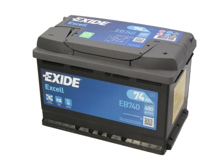 Стартерна батарея (акумулятор) EXIDE EB740 (фото 1)