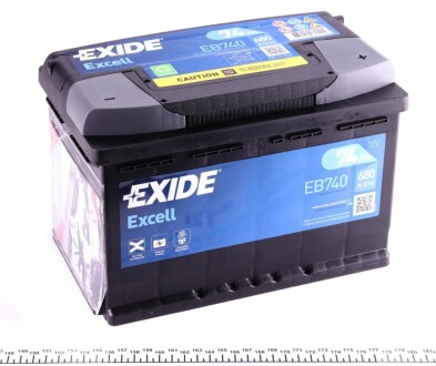 Стартерна батарея (акумулятор) EXIDE EB740