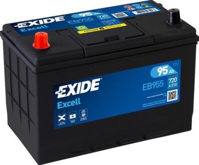 Стартерна батарея (акумулятор) EXIDE EB955