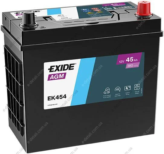 Аккумулятор (Start-Stop AGM) EXIDE EK454 (фото 1)