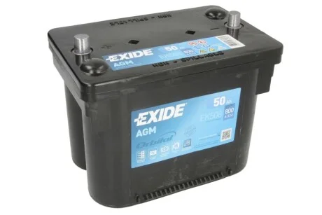 Стартерна батарея (акумулятор) AGM орбітальний EXIDE EK508