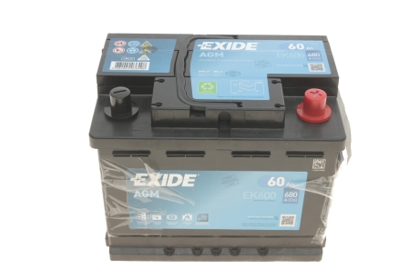 Стартерная батарея (аккумулятор) EXIDE EK600