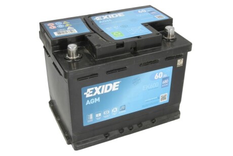 Стартерна батарея (акумулятор) START&STOP AGM EXIDE EK600