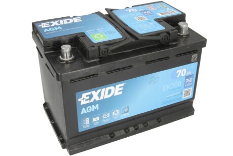 Стартерна батарея (акумулятор) EXIDE EK700