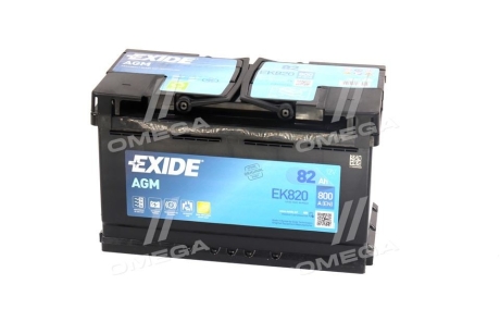 Стартерна батарея (акумулятор) EXIDE EK820 (фото 1)