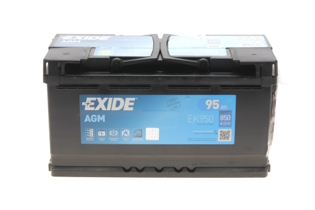 Стартерна батарея (акумулятор) EXIDE EK950 (фото 1)