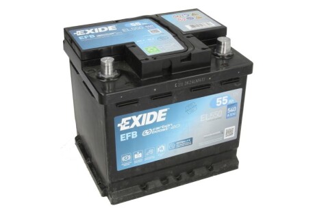 Стартерна батарея (акумулятор) START&STOP EFB EXIDE EL550