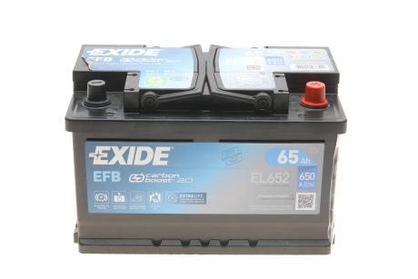 Стартерна батарея (акумулятор) EXIDE EL652 (фото 1)