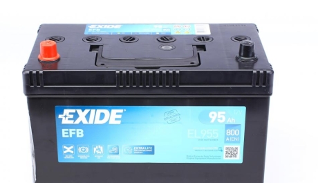 Стартерная батарея (аккумулятор) EXIDE EL955