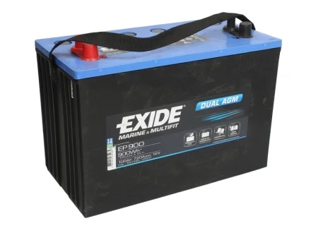 Акумулятор DUAL AGM; MARINE/RV EXIDE EP900