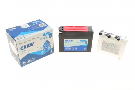 Стартерная батарея (аккумулятор) EXIDE ET4B-BS