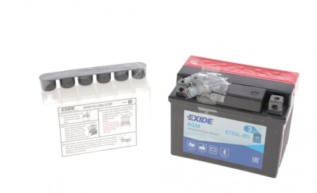 Стартерна батарея (акумулятор) EXIDE ETX4L-BS