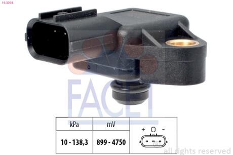 Датчик тиску повітря FACET 10.3394