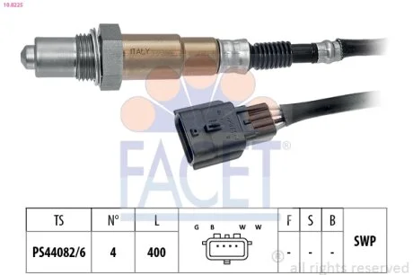 Датчик кислорода (лямбда-зонд) Renault Logan II (16-) 1.0 Sce 75 (10.8225) Facet FACET 108225