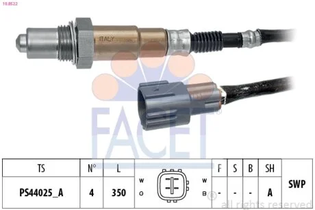 Датчик кислорода (лямбда-зонд) Subaru Outback (03-)/Toyota Rav4 (06-), Camry (11 FACET 108522