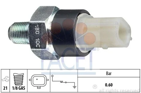 Датчик давления масла Dacia Dokker 1.2 tce (12-) Facet FACET 7.0180