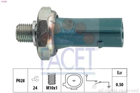 Датчик тиску FACET 7.0196