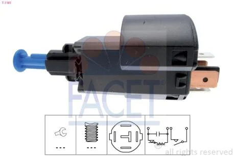 Датчик стоп-сигнала Opel Vectra (95-) Facet FACET 7.1181