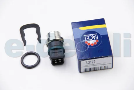 Датчик температури (4 конт./чорний) VW T4/Golf III 1.9D/2.4D 89-04 FACET 7.3172