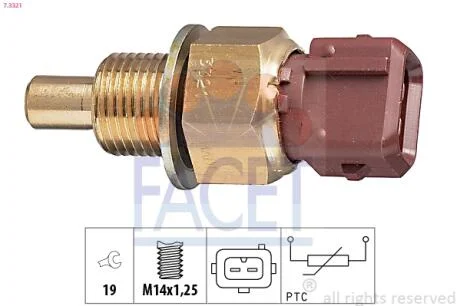 Датчик температури BERLINGO/ PARTNER 1.1-3.0 93- FACET 7.3321