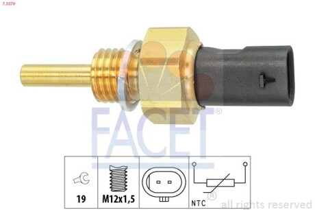 Датчик температури охолоджувальної рідин FACET 7.3379