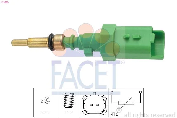 Датчик температури охолоджувальної рідин FACET 7.3385 (фото 1)