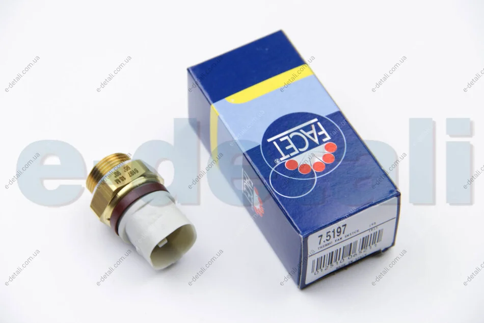 Датчик включения вентилятора VW GOLF III/IV, OCTAVIA, AUDI A3 1.0-2.9 90-06 FACET 7.5197 (фото 1)