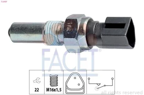 Датчик заднего хода Ford Escort/Fiesta 84-> Facet FACET 7.6107