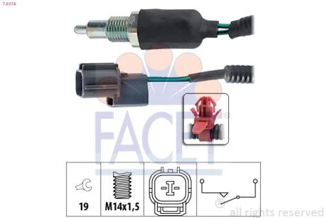 Датчик заднего хода Honda Accord VI 1.6 i (cg7) (98-02) Facet FACET 7.6174