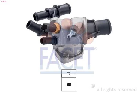 Термостат Fiat Multipla 1.9 JTD 01-> FACET 7.8571