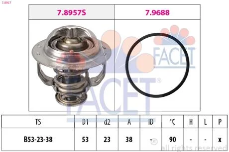 Термостат VW Beetle 2.0 tsi (12-) FACET 7.8957