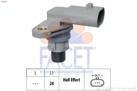 Датчик обертів коленвала Fiat Doblo/Ducato / Opel Combo 1.6-2.0 D/CDTI (10-) Facet FACET 9.0626