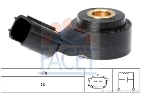 Датчик детонации Toyota Avensis/Camry/Corolla/Land Cruiser/Rav 4/Yaris 03-> (9.3018) Facet FACET 93018