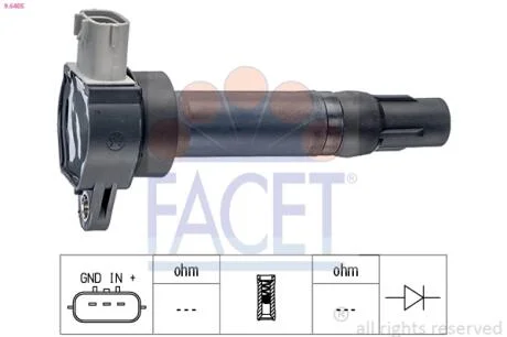 Катушка зажигания Mitsubishi Colt vi 1.1 (04-12) FACET 9.6405