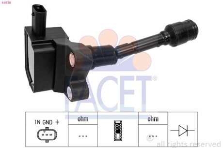 Котушка системи запалювання FACET 9.6519