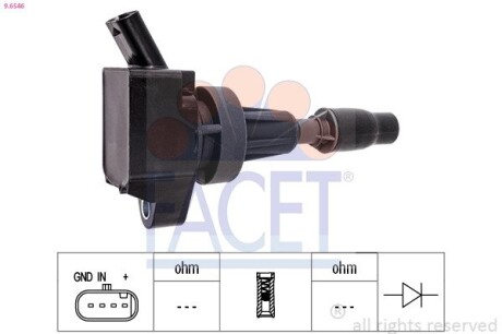 Котушка системи запалювання FACET 9.6546