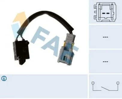 Датчик педалі зчеплення Peugeot Partner/Citroen Berlingo 1.6HDi 08- (2 конт.) (сірий) FAE 24907