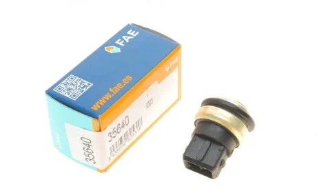Датчик температури охолоджуючої рідини VW Caddy II 1.9D 95-04 (2 конт.) (112°С) FAE 35640
