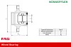 Підшипник маточини (задня) Skoda Rapid/Roomster 07- FAG 713 6110 20 (фото 2)