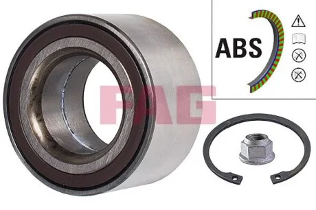 Подшипник ступицы (передней) Daihatsu Terios 1.3/1.5i 05- FAG 713 6162 50