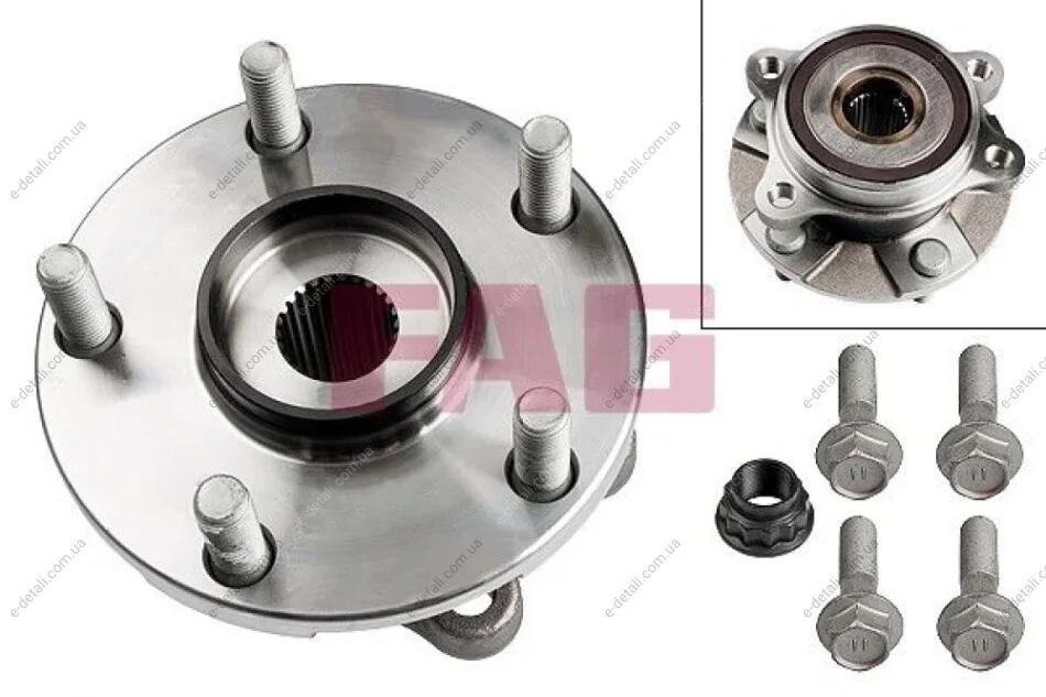Підшипник маточини (передньої) Toyota Auris 09-/Avensis 08-/Corolla 06-/Rav4 05- FAG 713 6189 70 (фото 1)