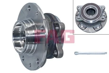 Подшипник ступицы (передней) Renault Kadjar 15-/Nissan Qashqai 13- (+ABS) FAG 713 6331 80