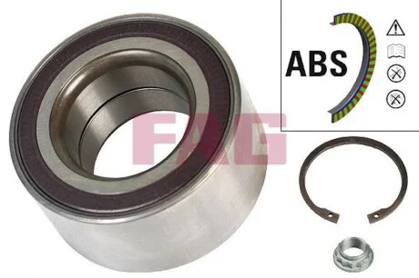 Підшипник маточини (задньої) BMW 3 (F30/F31/F80)/4 (F33/F83/F32/F82) 11- (+ABS) FAG 713 6495 80