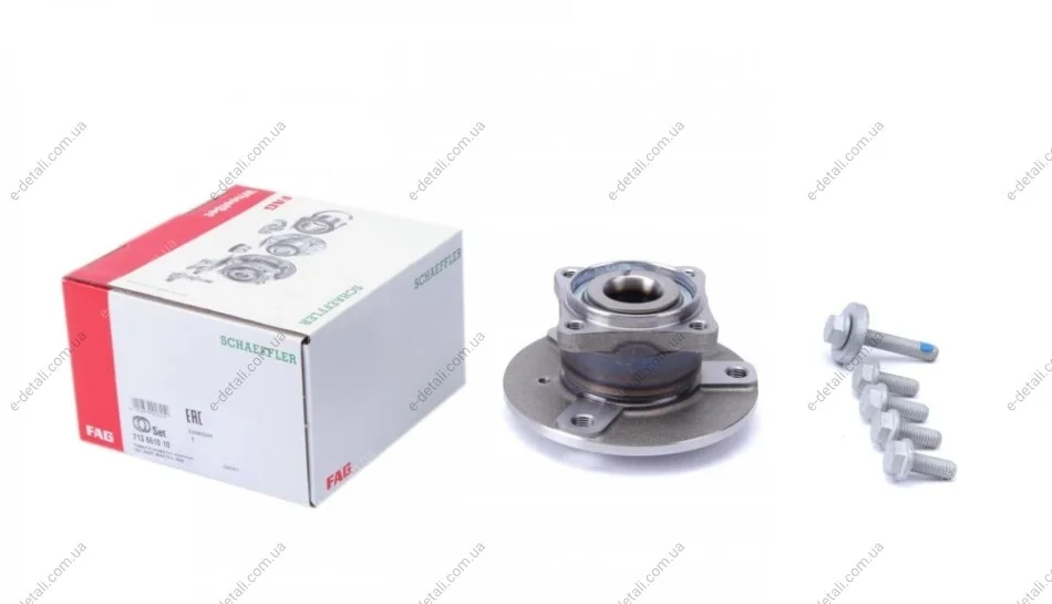Підшипник маточини (задньої) Smart ForTwo 04- FAG 713 6610 10 (фото 1)