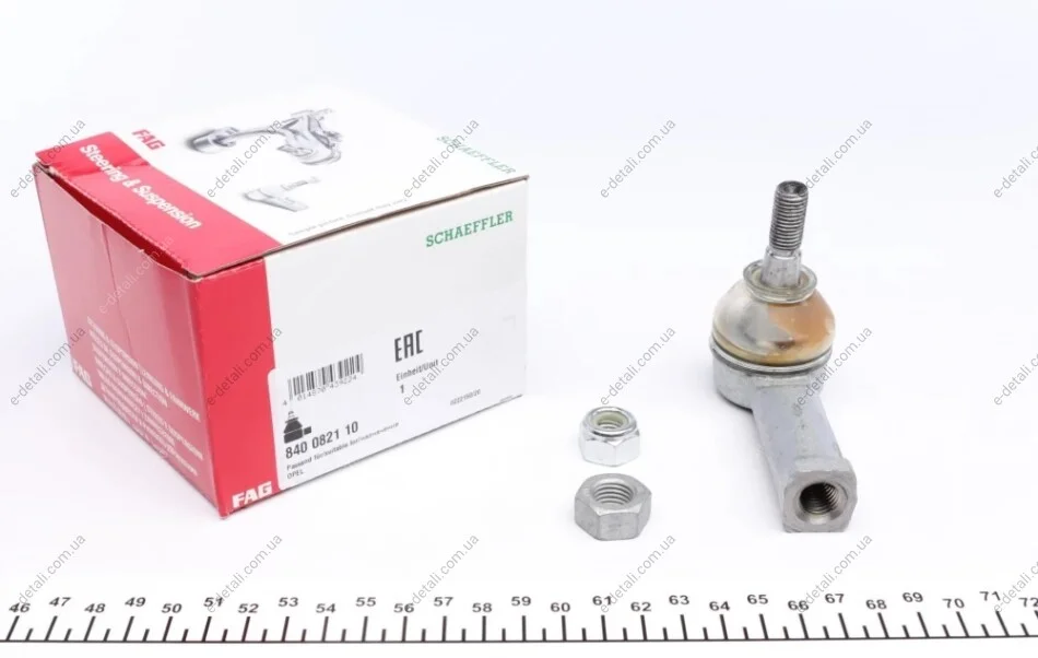 Наконечник тяги рулевой Opel Combo 1.7D 94-01 FAG 840 0821 10 (фото 1)