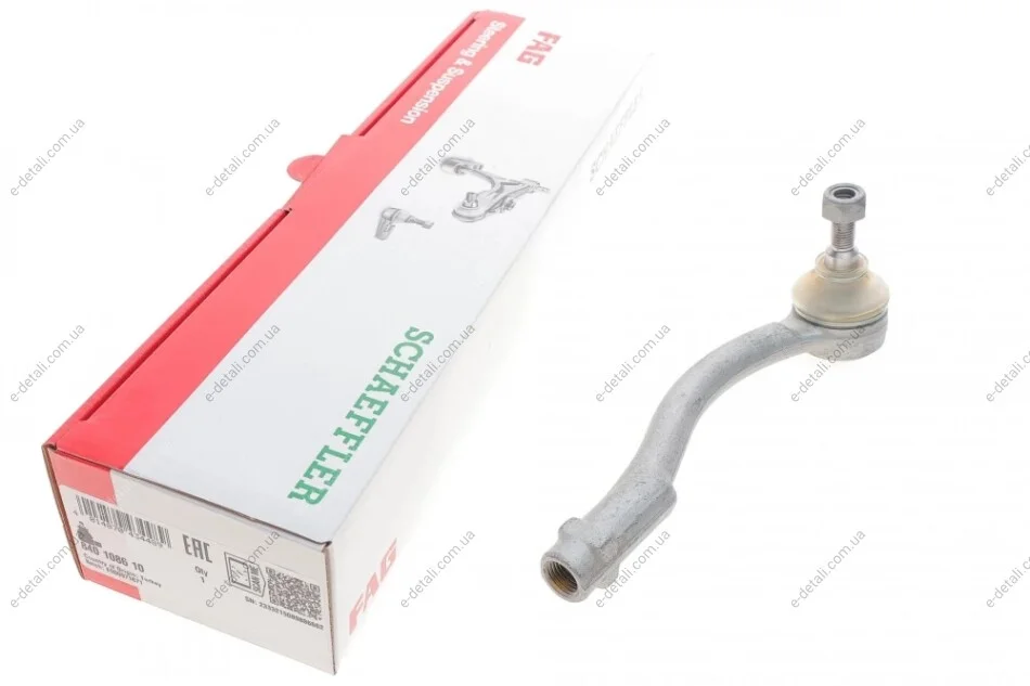 Наконечник тяги рульової (R) Hyundai Accent III 05-12/Kia Rio II 05-14 FAG 840 1086 10 (фото 1)