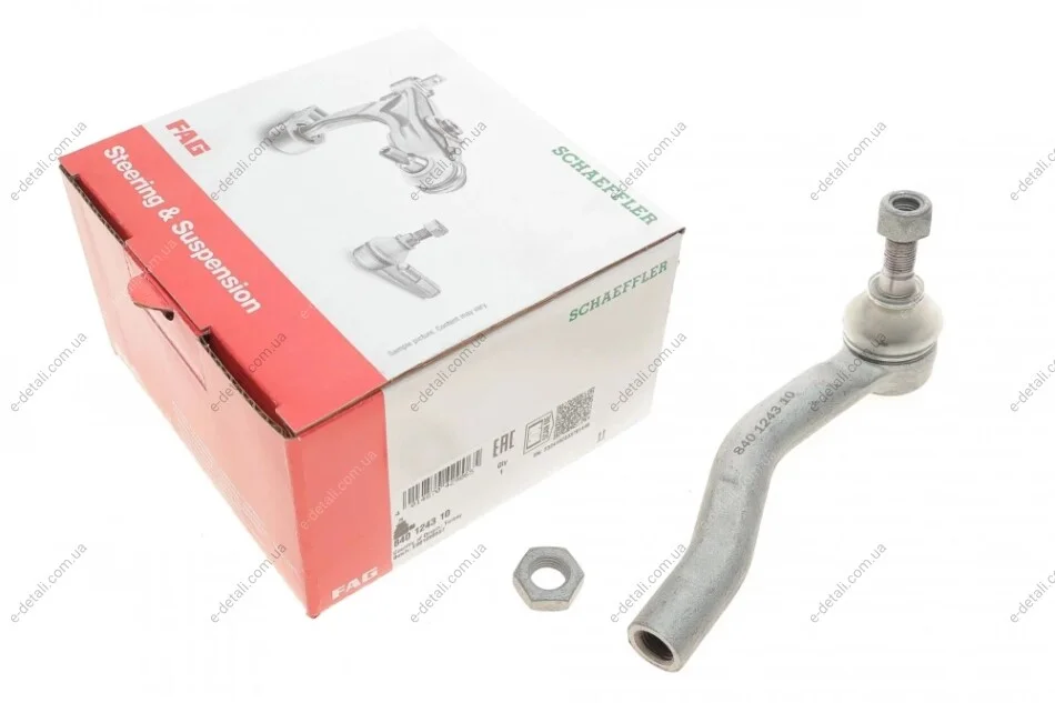 Наконечник тяги рулевой (R) Toyota Yaris 05- FAG 840 1243 10 (фото 1)
