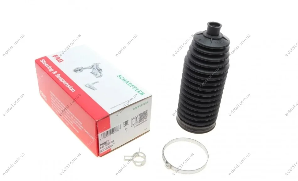 Пыльник рейки рулевой Renault Laguna III 07- (L=182mm) FAG 841 0202 30 (фото 1)
