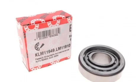 Подшипник ступицы Audi/Ford/Nissan/VW/BMW (19.05x54.24x15.50) FAG KLM11949.LM11910